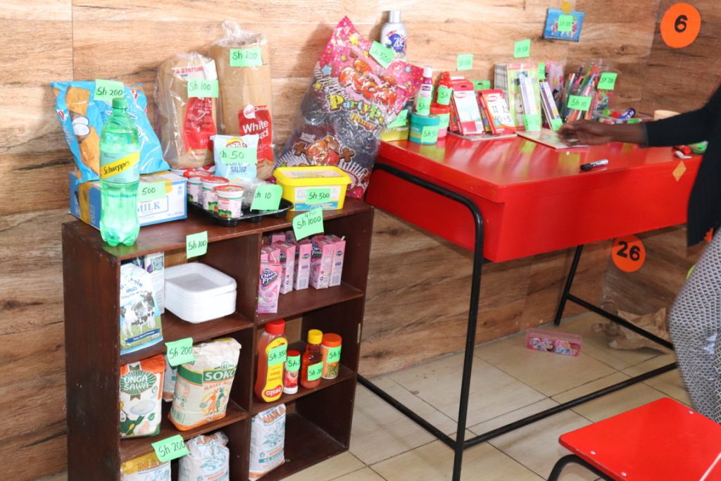 Kindergarten supermarket setup